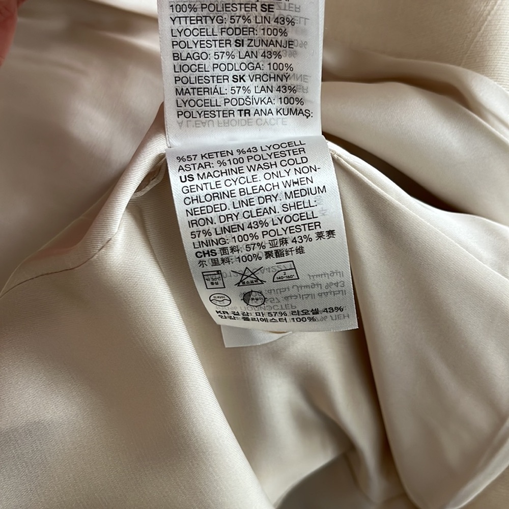 & Other Stories linen lyocell suit jacket - Picture 6 of 6